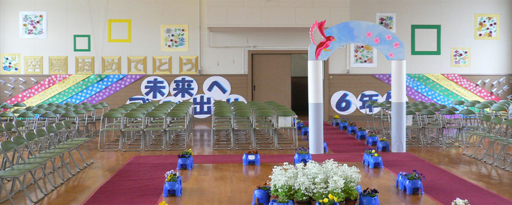 入学式 卒業式の装飾に 花の枠