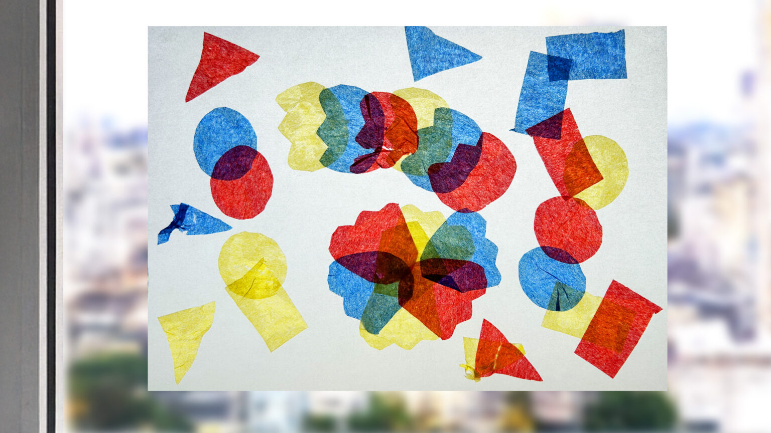 透ける素材を使って絵に表す題材「光を通す絵」(図工教科書題材研究) | 図工人