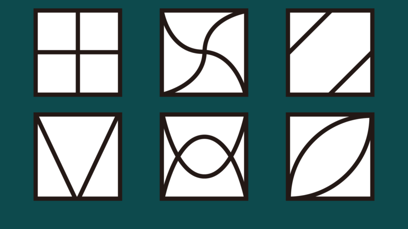 鉛筆の濃淡や重なりを試す