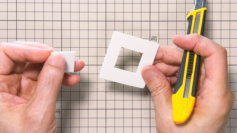スニップアートスタンプでスタンプアート