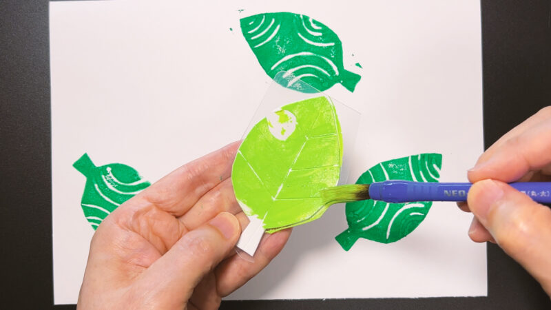 スニップアートスタンプでスタンプアート