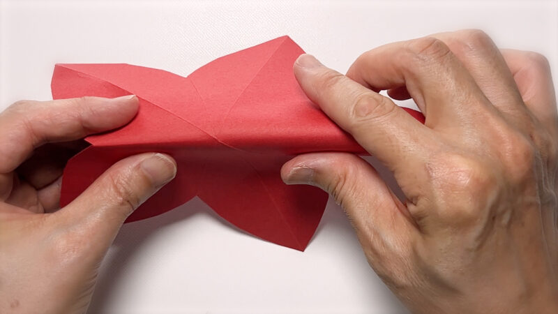 季節の壁面飾り 12月-ポインセチア